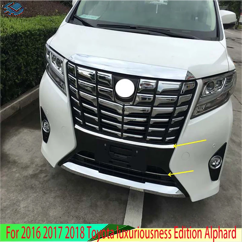 Для 2016 2017 2018, Toyota Luxuriousness Edition Alphard, автомобильные аксессуары, ABS хромированный передний бампер, защитная пластина, накладка
Для 2016 2017 2018, Toyota Luxuriousness Edition Alphard, автомобильные аксессуары, ABS хромированный передний бампер, защитная пластина, накладка