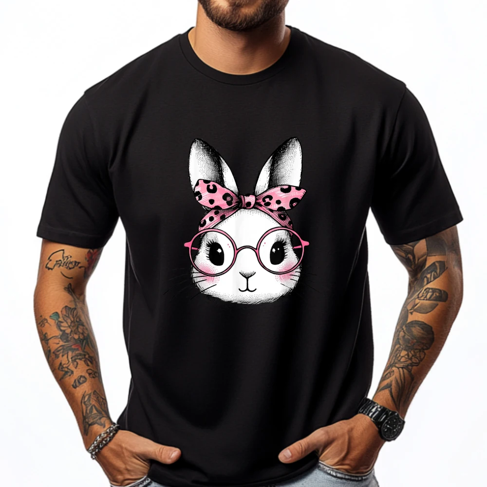 Bunny Easter Day Pink Bandana Glasses Rabbit Girl Funny Shirt Men Short Sleeve Tee Oversized Print
Bunny Easter Day Pink Bandana Glasses Rabbit Girl Funny Shirt Men Short Sleeve Tee Oversized Print