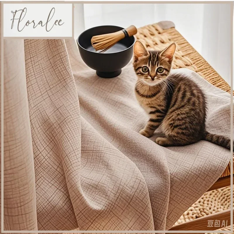 Thickened Japanese-style Light-transparent Cotton Linen Living Room Bedroom Balcony Sunshade Curtain Finished Product
Thickened Japanese-style Light-transparent Cotton Linen Living Room Bedroom Balcony Sunshade Curtain Finished Product