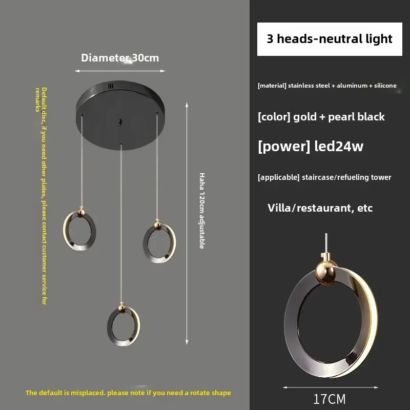 long duplex building Postmodern net red villa staircase chandelier luxury Nordic living room loft ring hanging lighting
long duplex building Postmodern net red villa staircase chandelier luxury Nordic living room loft ring hanging lighting