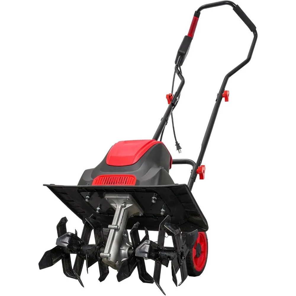 16-Inch 13.5-Amp Corded Electric Tiller/Cultivator, 8-inch tillling Depth with Adjustable Wheels, Foldable Electric Rototiller
16-Inch 13.5-Amp Corded Electric Tiller/Cultivator, 8-inch tillling Depth with Adjustable Wheels, Foldable Electric Rototiller