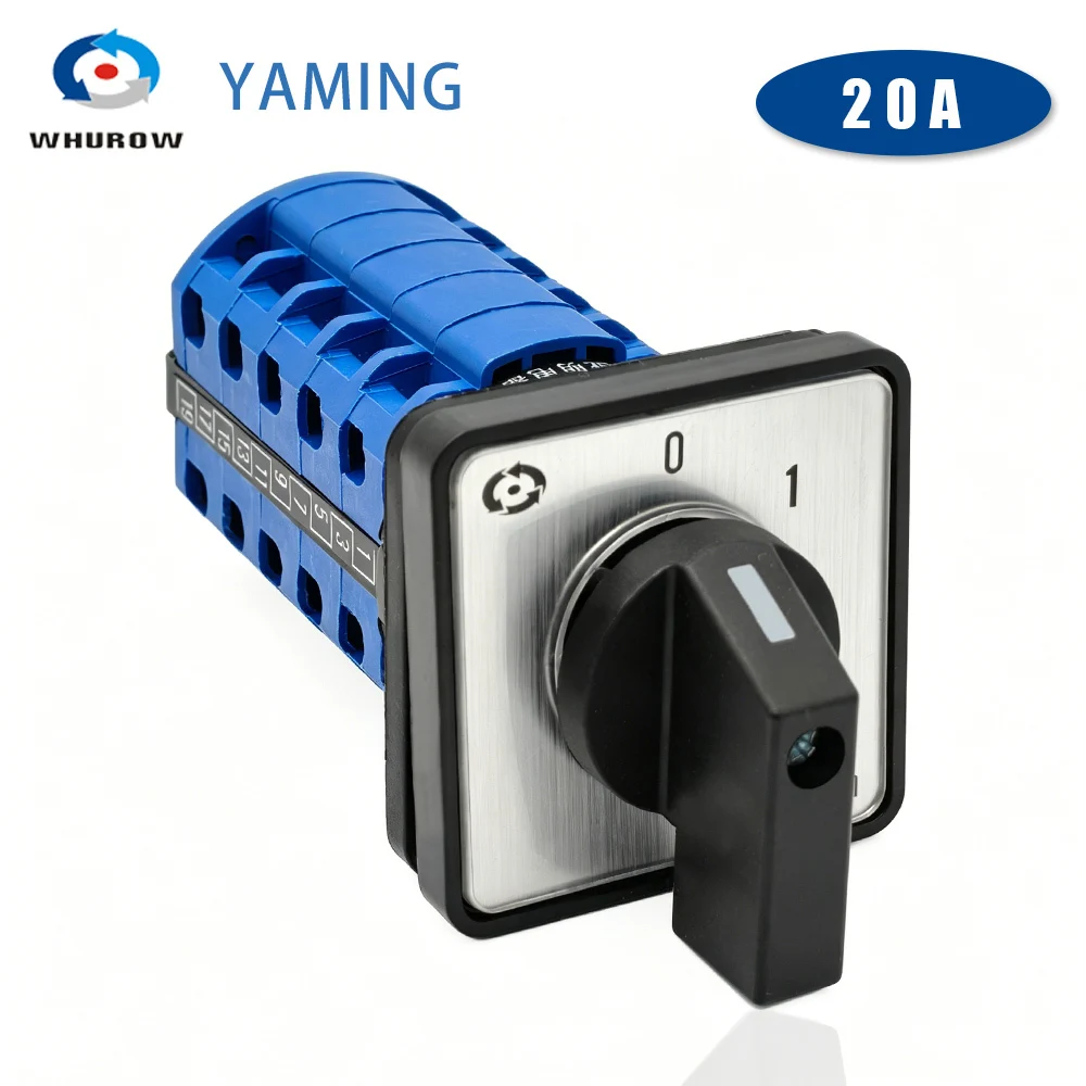 LW26-20/5 (YMW26) 5-pole 20A Universal Rotary Changeover Switch, Designed For Use In Electrical Control Cabinets
LW26-20/5 (YMW26) 5-pole 20A Universal Rotary Changeover Switch, Designed For Use In Electrical Control Cabinets