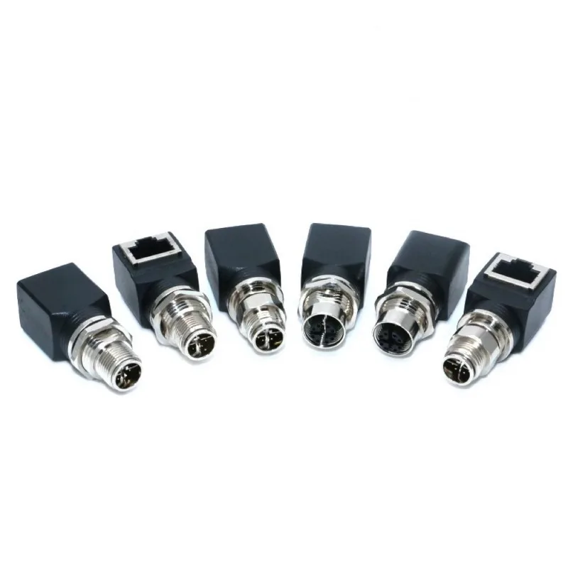 RJ45 network port connector adapter network cable to M12 male and female head Ethernet socket 4 pcs D code 8 pcs AX type (1pcs)
RJ45 network port connector adapter network cable to M12 male and female head Ethernet socket 4 pcs D code 8 pcs AX type (1pcs)