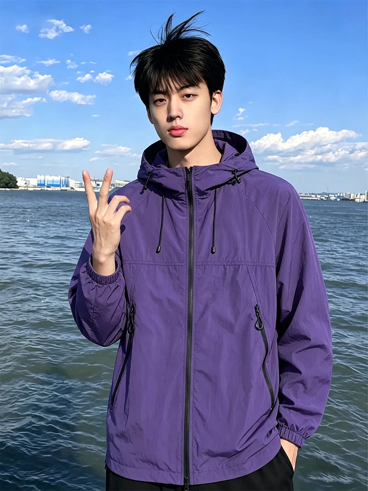 Men's Casual Summer Jacket Quick Dry UV Protection Bicycle Riding Clothes Fashionable Hooded Coat Youth Popular Ice Silk Fabric
Men's Casual Summer Jacket Quick Dry UV Protection Bicycle Riding Clothes Fashionable Hooded Coat Youth Popular Ice Silk Fabric