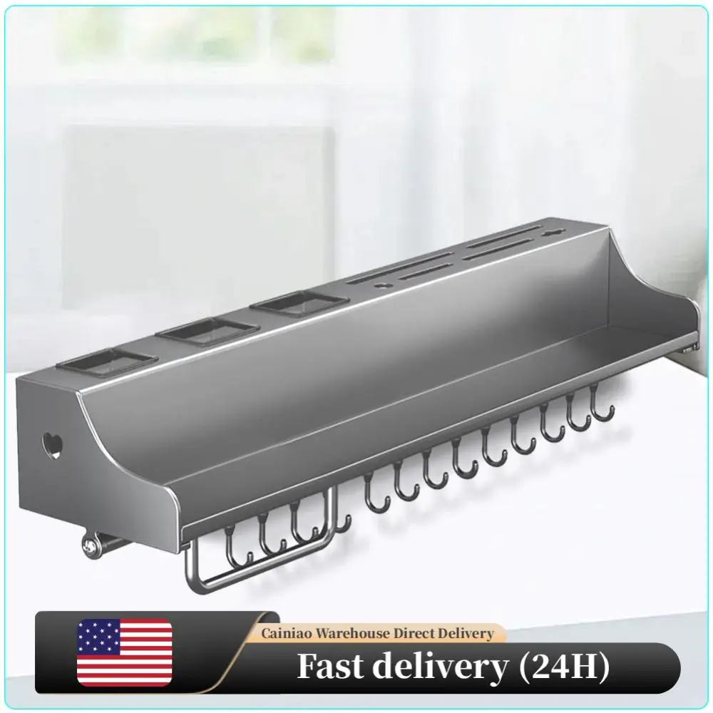 Кухонная полка для хранения 60 см с 12 крючками, подвесная, экономит место, органайзер для специй, палочек, ложек, лопаток
Кухонная полка для хранения 60 см с 12 крючками, подвесная, экономит место, органайзер для специй, палочек, ложек, лопаток