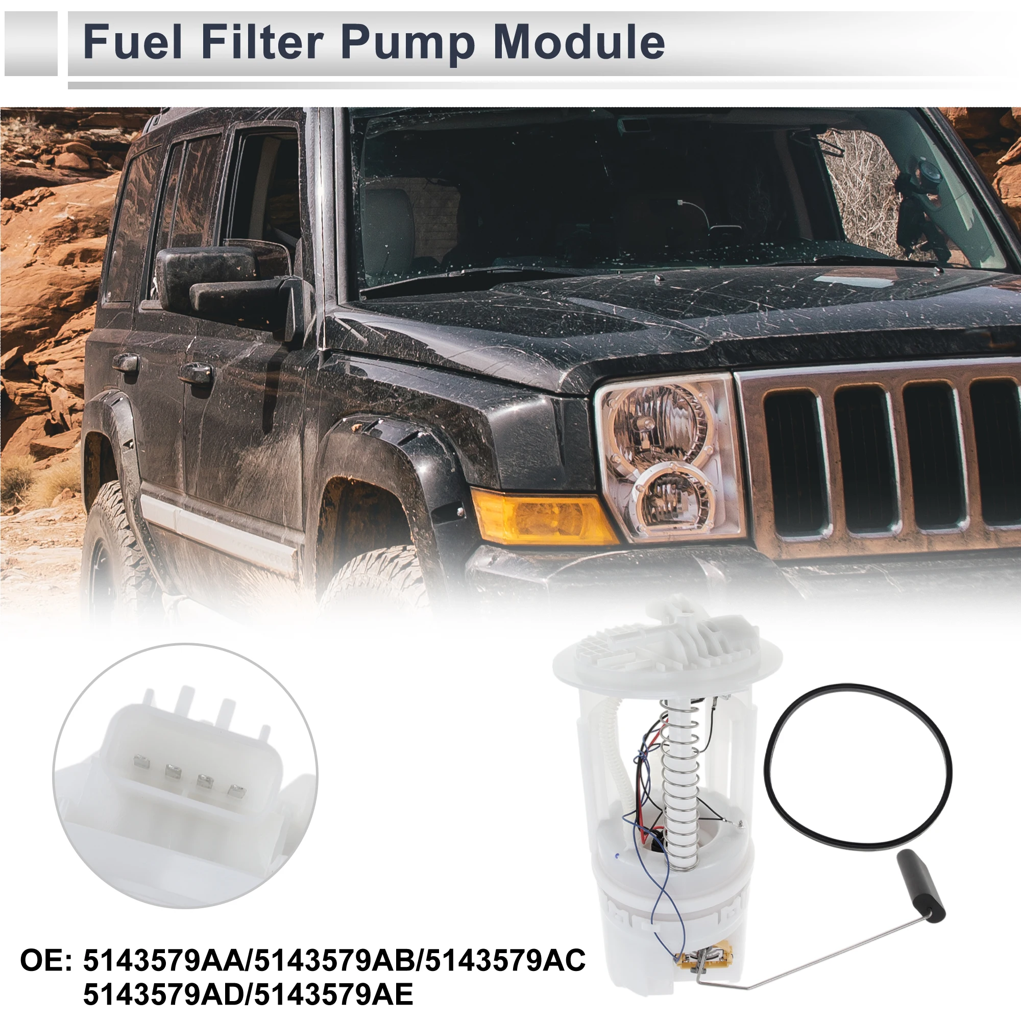 X Autohaux Auto Car Fuel Pump Assembly for Jeep Commander 2007-2010 V8 4.7L with 21.1 Gallon Fuel Tank No.5143579AA
X Autohaux Auto Car Fuel Pump Assembly for Jeep Commander 2007-2010 V8 4.7L with 21.1 Gallon Fuel Tank No.5143579AA