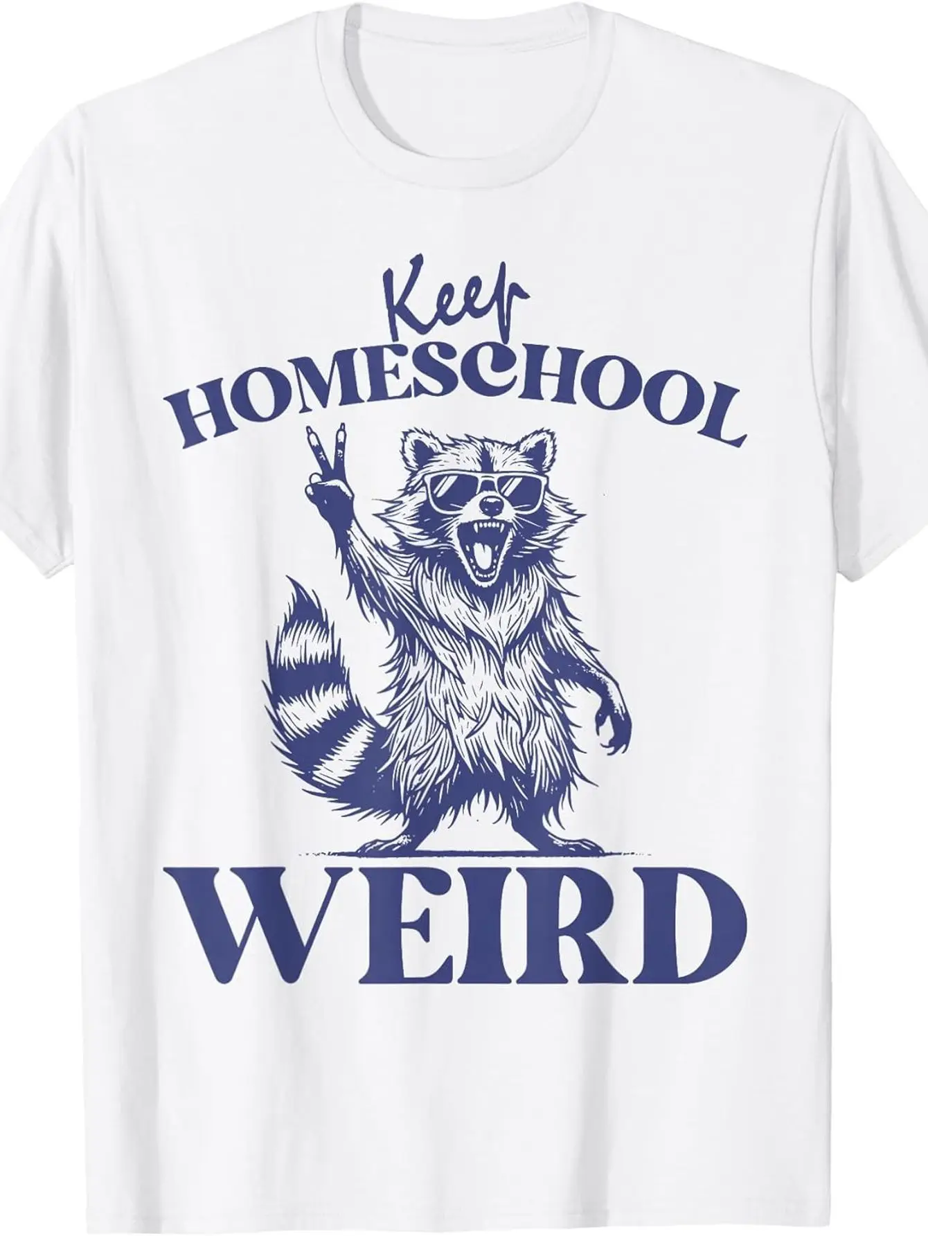 Keep homeschool quirky humor retro homeschool mom raccoon t-shirt | 100%
Keep homeschool quirky humor retro homeschool mom raccoon t-shirt | 100%