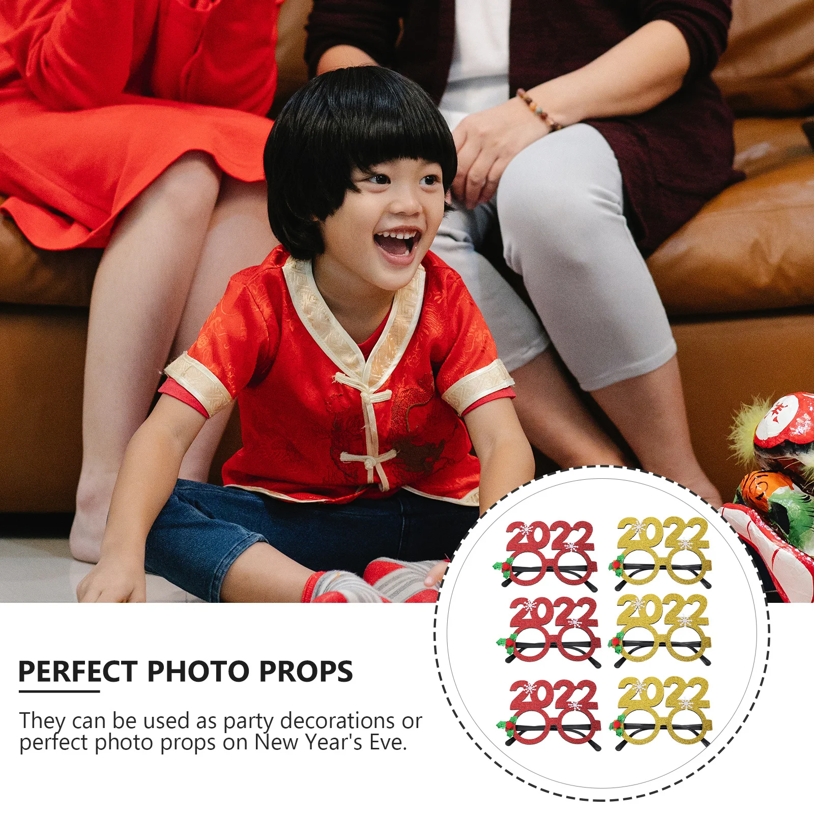 6Pcs Plastic Funny Glasses Eyewear New Year Photo Prop Decoration Supplies New Year Glasses Photo Prop
6Pcs Plastic Funny Glasses Eyewear New Year Photo Prop Decoration Supplies New Year Glasses Photo Prop