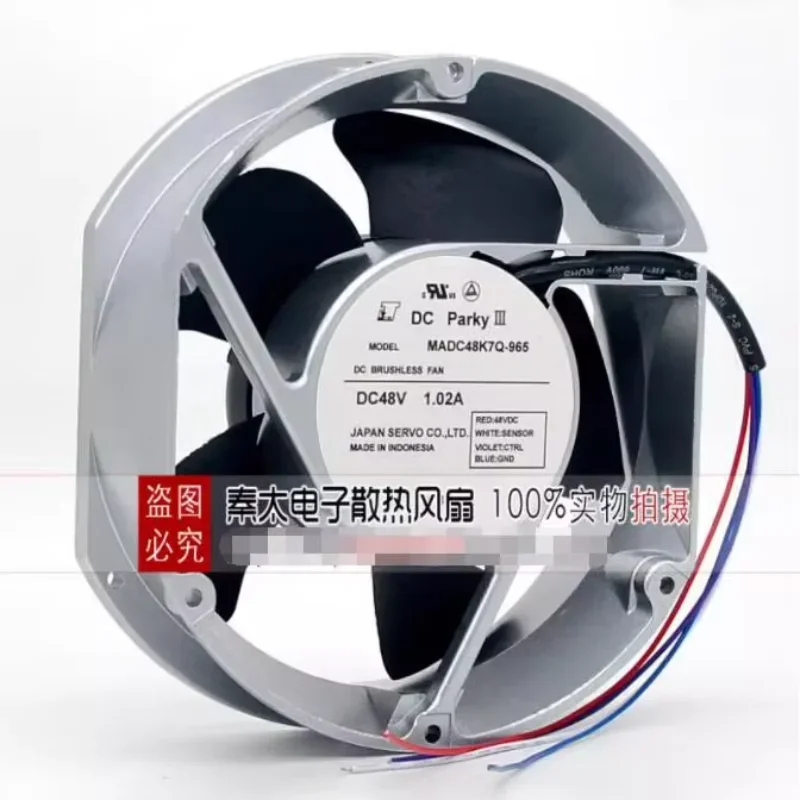 SERVO MADC48K7Q-965 DC 48V 1.02A 172x150x51mm 4-Wire Server Cooling Fan
SERVO MADC48K7Q-965 DC 48V 1.02A 172x150x51mm 4-Wire Server Cooling Fan