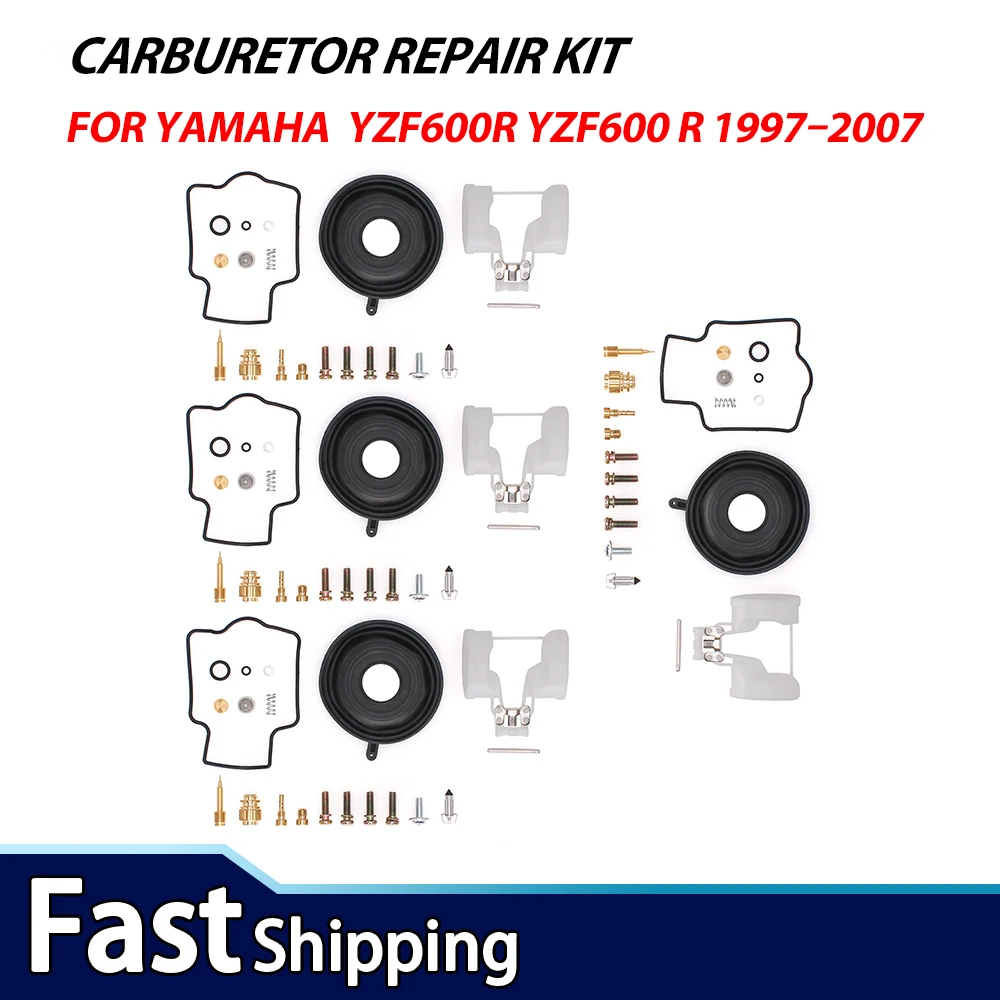 4SETS Carburetor Repair Kit For Yamaha YZF600R YZF600R 1997–2007 Carb Rebuild Kit With Float
4SETS Carburetor Repair Kit For Yamaha YZF600R YZF600R 1997–2007 Carb Rebuild Kit With Float