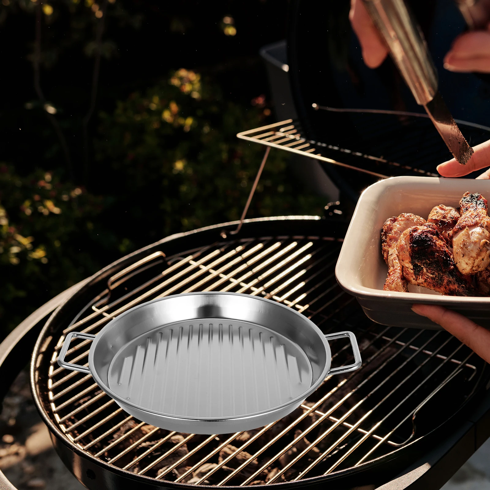 Barbecue Plate French Fries Metal Plates for Eating Camping Fry Holder Round Serving
Barbecue Plate French Fries Metal Plates for Eating Camping Fry Holder Round Serving