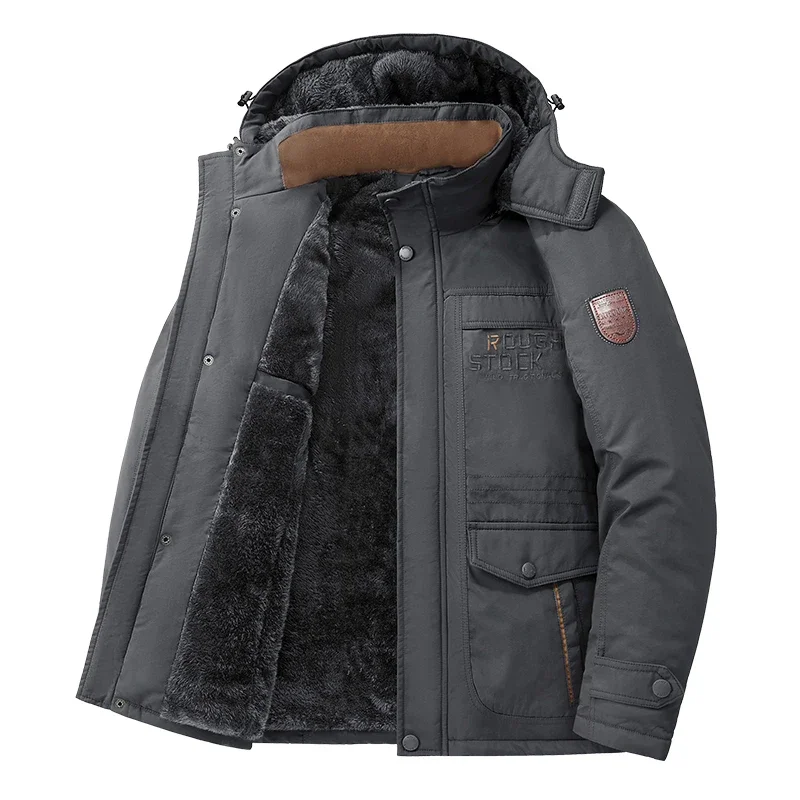 Men Winter Fleece Lined Hooded Windbreaker Jacket Multi-Pocket Workwear Casual Outdoor Thick Warm Hiking Coat MY8186
Men Winter Fleece Lined Hooded Windbreaker Jacket Multi-Pocket Workwear Casual Outdoor Thick Warm Hiking Coat MY8186