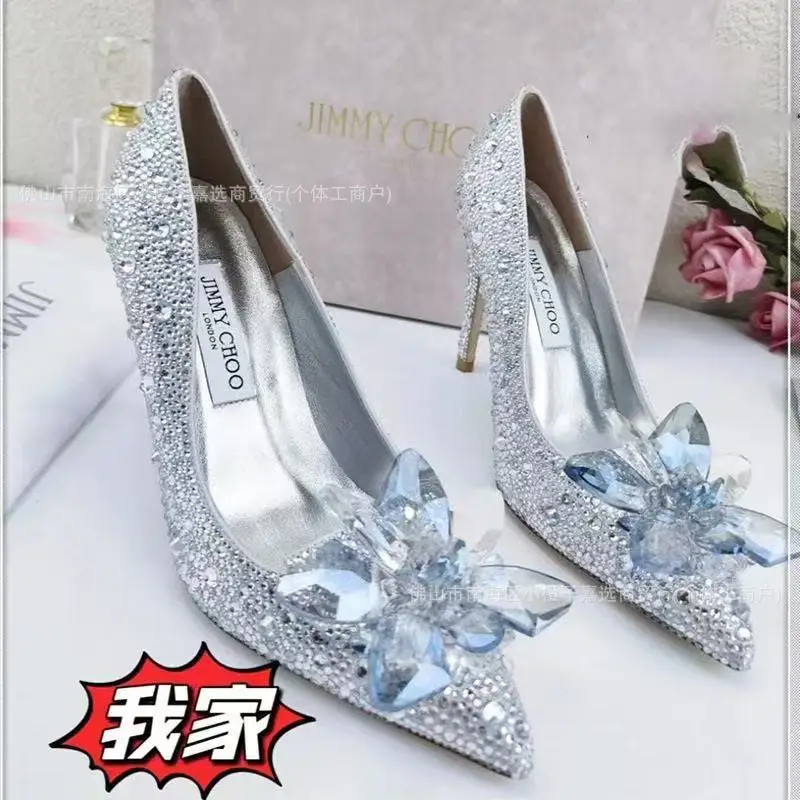 Women's Pumps Designer Rhinestone Pointed High Heels French Crystal Bridal Wedding Shoes for Women Luxury Banquet Shoes Zapatos
Women's Pumps Designer Rhinestone Pointed High Heels French Crystal Bridal Wedding Shoes for Women Luxury Banquet Shoes Zapatos