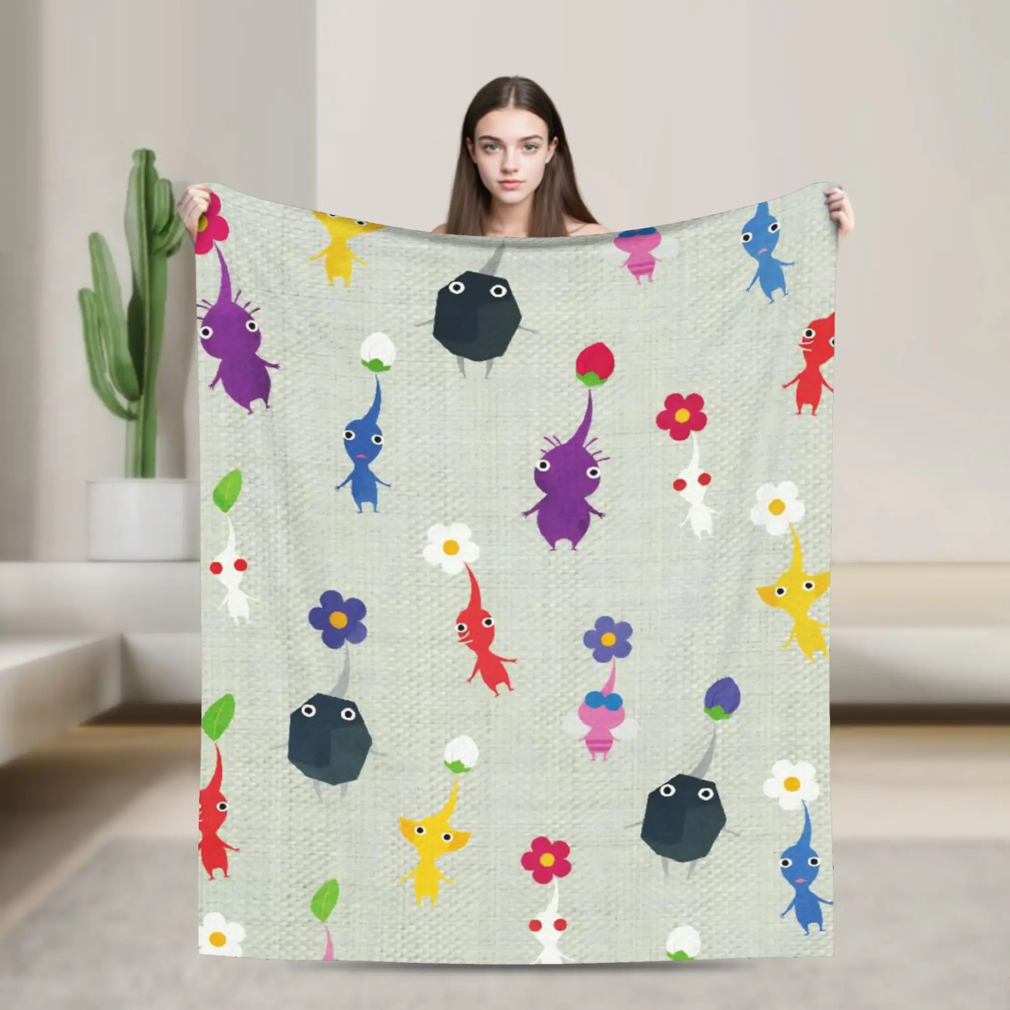 Soft Blankets Travel Pikmin Game Bedding Throws Flannel Bedspread For Bedroom Graphic Sofa Bed Cover
Soft Blankets Travel Pikmin Game Bedding Throws Flannel Bedspread For Bedroom Graphic Sofa Bed Cover