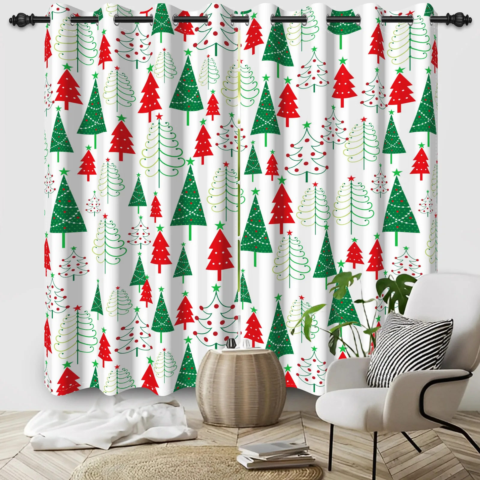 Merry Christmas Curtains Cartoon Xmas Tree For Children Room Bedroom Blackout Curtains Light Blocking Drapes With Lining 2 Pcs
Merry Christmas Curtains Cartoon Xmas Tree For Children Room Bedroom Blackout Curtains Light Blocking Drapes With Lining 2 Pcs