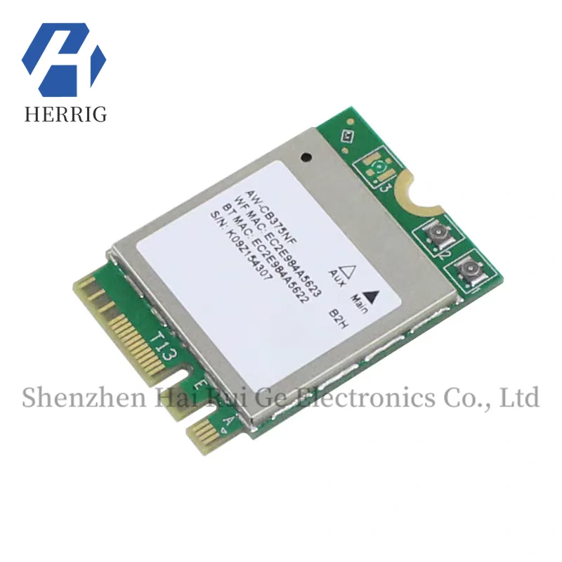 AW-CB375NF Dual-Band Wireless Network Card RTL8822CE M.2 NGFF Wireless WIFI Bluetooth 5.0 Module
AW-CB375NF Dual-Band Wireless Network Card RTL8822CE M.2 NGFF Wireless WIFI Bluetooth 5.0 Module