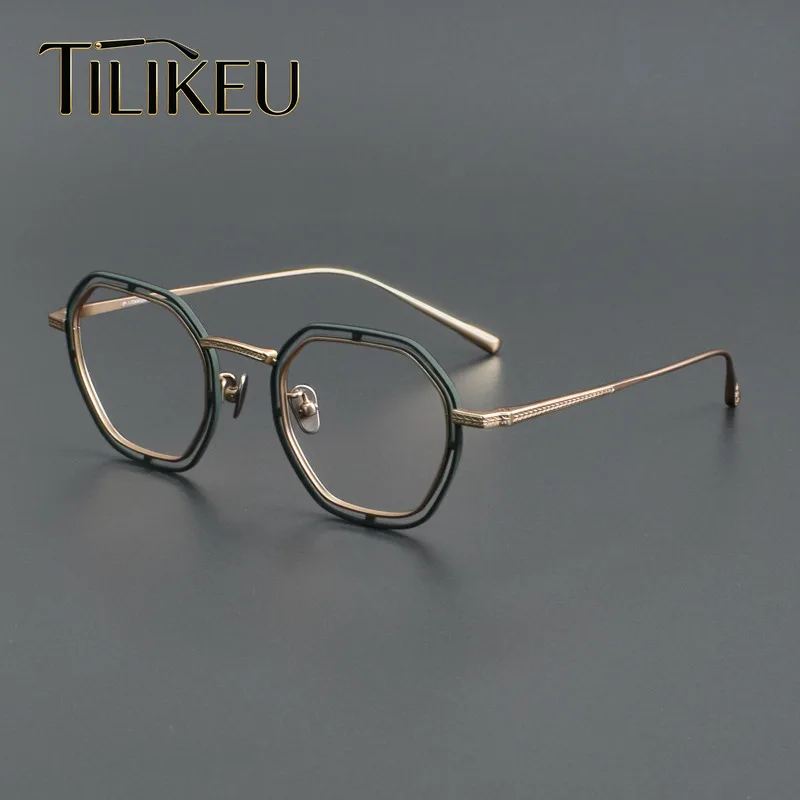 Japanese Designer Pure Titanium Polygonal Hollow Out Men's Eyeglasses Frame Anti Blue Light Computer Daily Reading Glasses Frame
Japanese Designer Pure Titanium Polygonal Hollow Out Men's Eyeglasses Frame Anti Blue Light Computer Daily Reading Glasses Frame