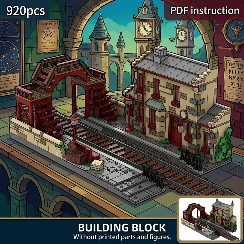 Railway Bridge Diorama Display Scene MOC Train Station Platform Expansion Kit For 76423 Architecture Building Blocks Toy
Railway Bridge Diorama Display Scene MOC Train Station Platform Expansion Kit For 76423 Architecture Building Blocks Toy