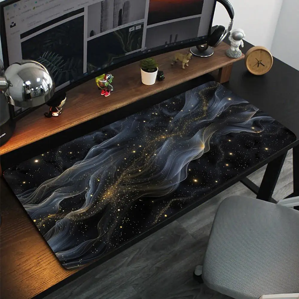 Black waves Mouse Pad large mousemat computer gamer office stitched edge keyboard desk mat washable non-slip playmat 
Black waves Mouse Pad large mousemat computer gamer office stitched edge keyboard desk mat washable non-slip playmat