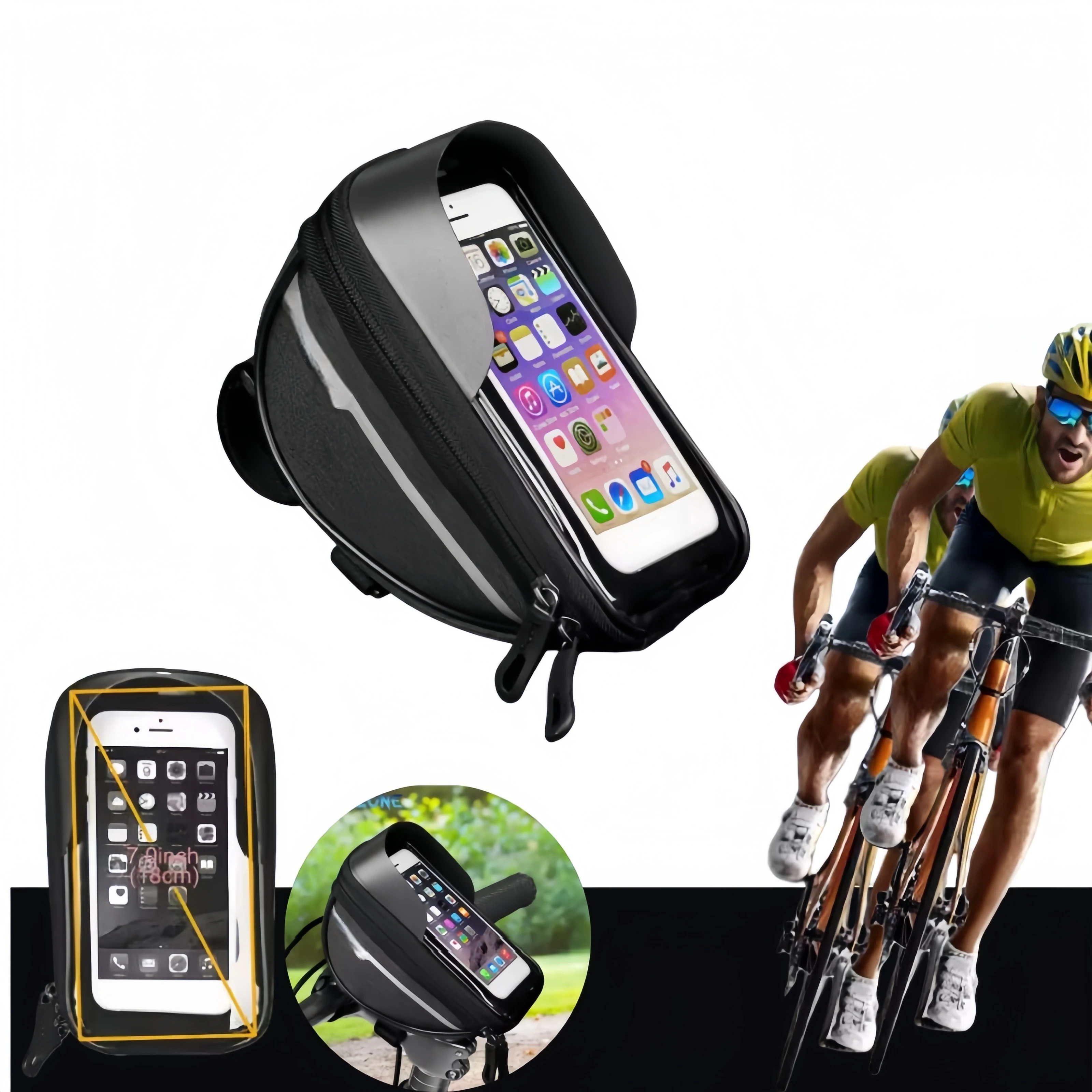 Waterproof Bicycle Front Frame Bag Touch Screen Phone Holder MTB Road Bike Saddle Tail Storage Pouch Universal Fit Cycling Gear
Waterproof Bicycle Front Frame Bag Touch Screen Phone Holder MTB Road Bike Saddle Tail Storage Pouch Universal Fit Cycling Gear