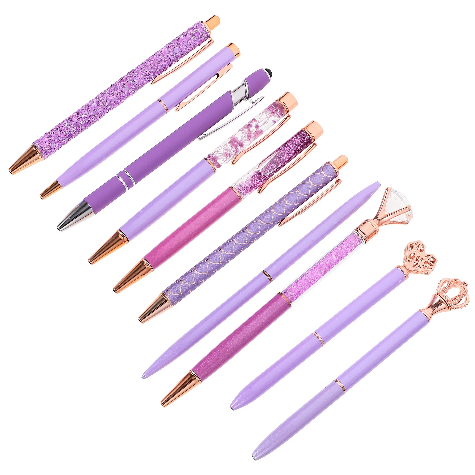 10Pcs Purple Diamond Ballpoint Pens Iron Material Multi-Function Office Writing Pen Smooth Ink Daily Use Student Study
10Pcs Purple Diamond Ballpoint Pens Iron Material Multi-Function Office Writing Pen Smooth Ink Daily Use Student Study