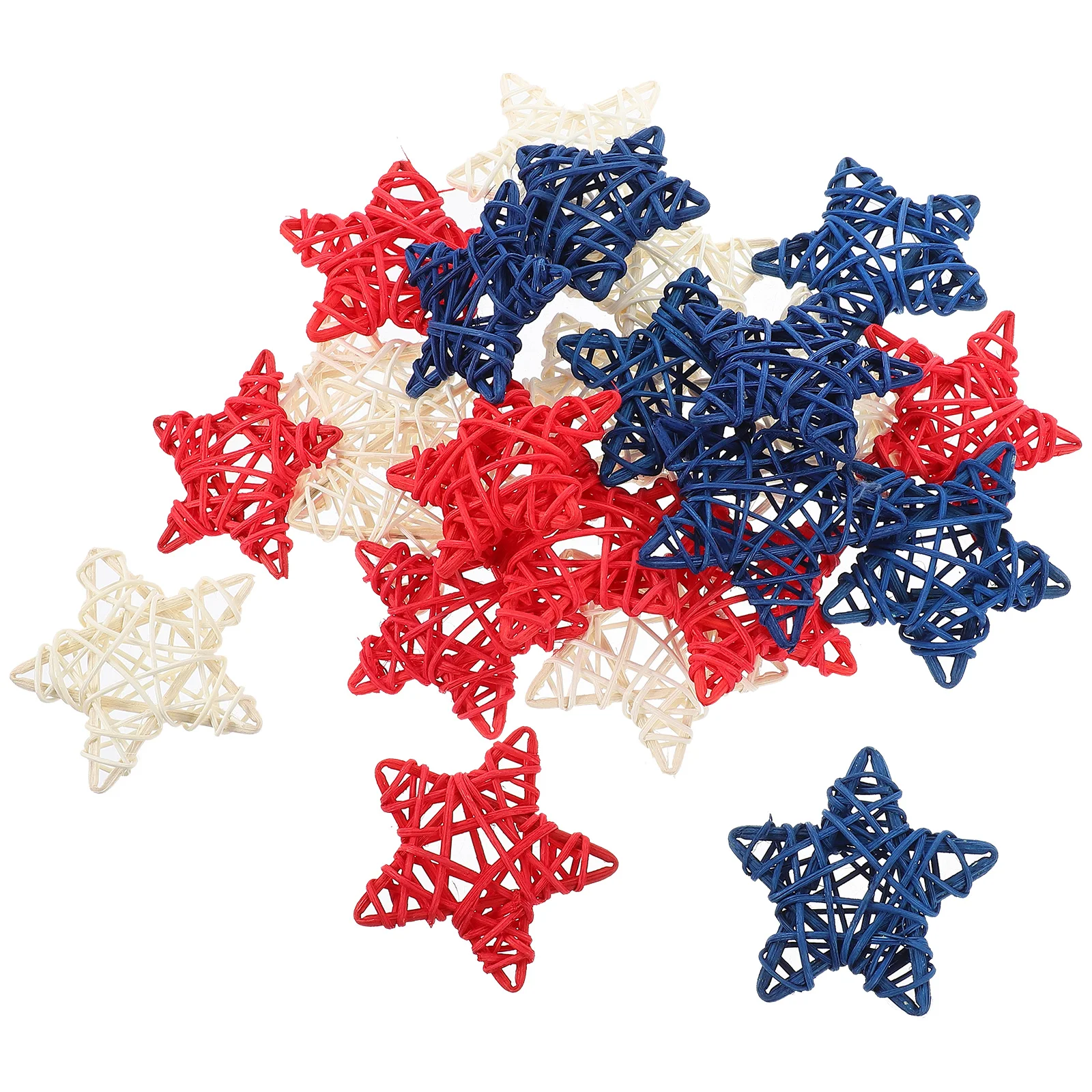 24Pcs Rattan Star Decorations 6cm White Red DIY Materials Patriotic naments Home Party Wedding Decoration Mini
24Pcs Rattan Star Decorations 6cm White Red DIY Materials Patriotic naments Home Party Wedding Decoration Mini