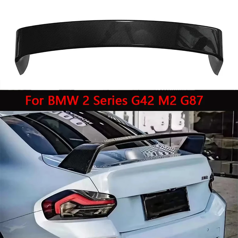 For BMW 2 Series G42 M2 G87 M240 Carbon Fiber Tail fins Rear Top Wing Trunk Spoiler Guide Wing Rear Wing Car body kit 
For BMW 2 Series G42 M2 G87 M240 Carbon Fiber Tail fins Rear Top Wing Trunk Spoiler Guide Wing Rear Wing Car body kit