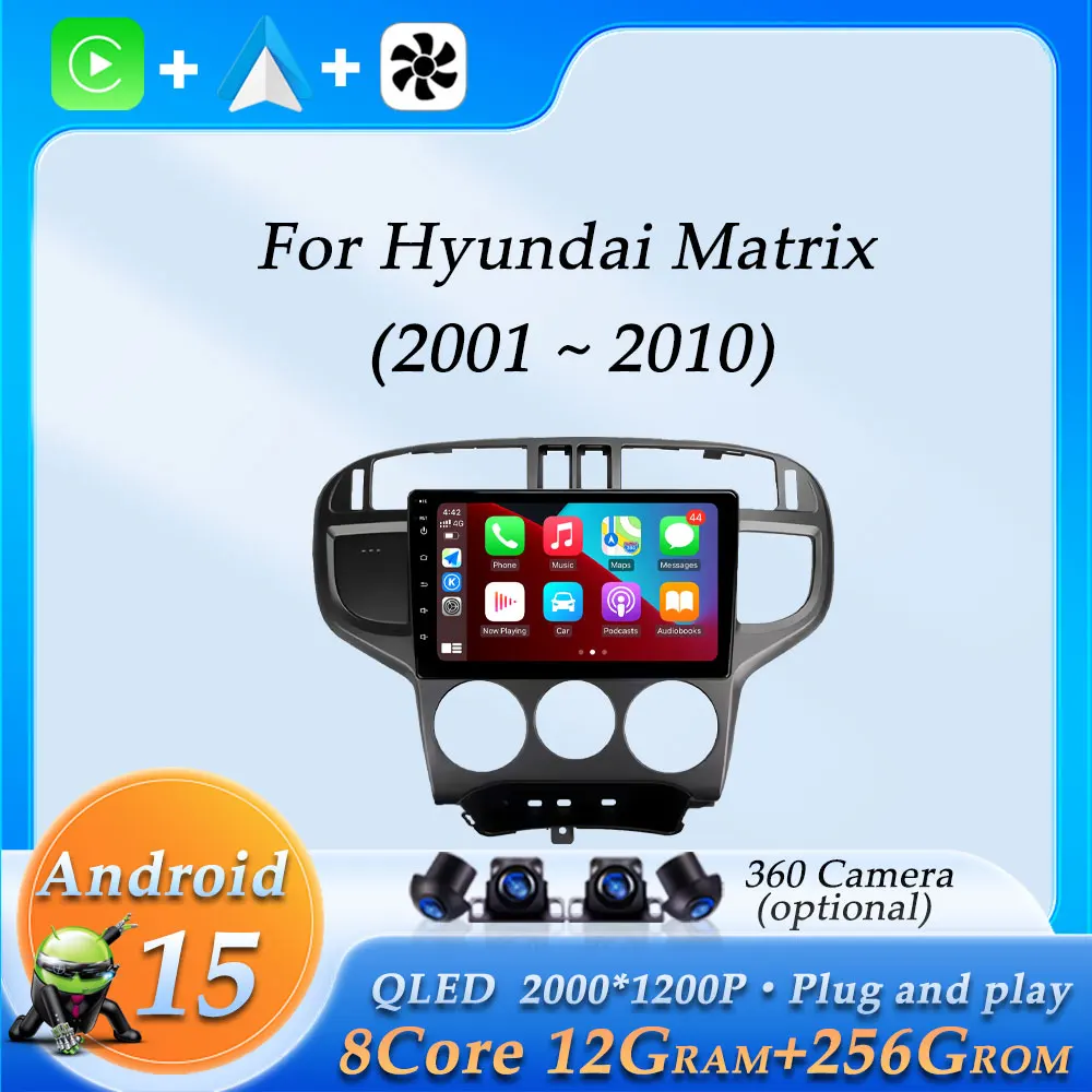 Wireless CarPlay DSP Stereo Split Screen for Hyundai Matrix 2001 - 2010 Car Radio Video Audio Multimedia Player GPS Navi BT WiFi
Wireless CarPlay DSP Stereo Split Screen for Hyundai Matrix 2001 - 2010 Car Radio Video Audio Multimedia Player GPS Navi BT WiFi