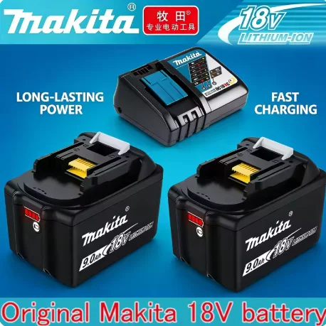 Оригинальный аккумулятор Makita 18В 9000мАч, замена BL1840 BL1830B BL1860B BL1850B, высокоемкий литий-ионный аккумулятор для электроинструментов
Оригинальный аккумулятор Makita 18В 9000мАч, замена BL1840 BL1830B BL1860B BL1850B, высокоемкий литий-ионный аккумулятор для электроинструментов