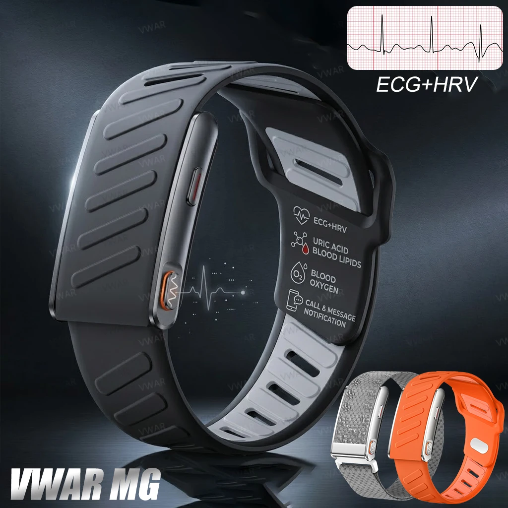 VWAR MG Fitness Tracker Body Composition AI Analysis Health Smart Band ECG+PPG Uric Acid Lipid BP Blood Oxygen Smart Watch 2026
VWAR MG Fitness Tracker Body Composition AI Analysis Health Smart Band ECG+PPG Uric Acid Lipid BP Blood Oxygen Smart Watch 2026