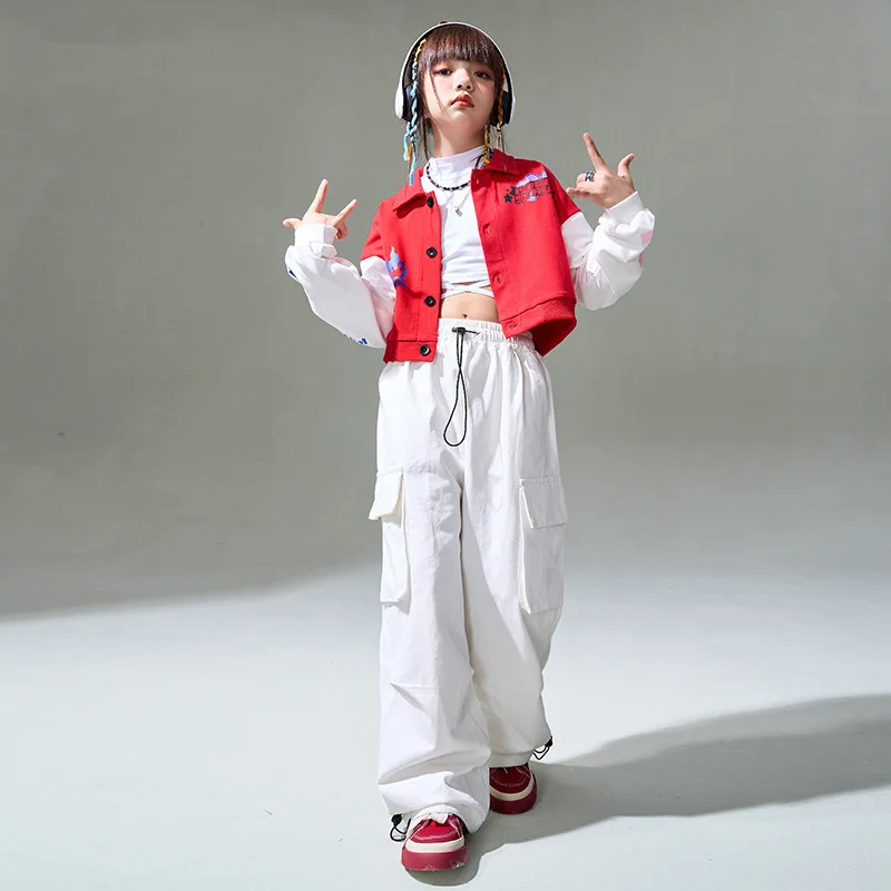 Детский красный костюм для уличных танцев, костюм для джазовых танцев с открытым животом для девочек, костюм для хип-хопа для девочек для выступлений на подиуме
Детский красный костюм для уличных танцев, костюм для джазовых танцев с открытым животом для девочек, костюм для хип-хопа для девочек для выступлений на подиуме