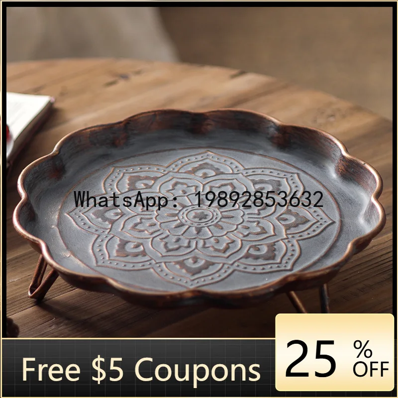 Z4 Chinese Style Retro Polygonal Carved Iron Tray Tea Room Restaurant Stove Cooking Tea Tabletop Fruit Plate Decorative Plate
Z4 Chinese Style Retro Polygonal Carved Iron Tray Tea Room Restaurant Stove Cooking Tea Tabletop Fruit Plate Decorative Plate