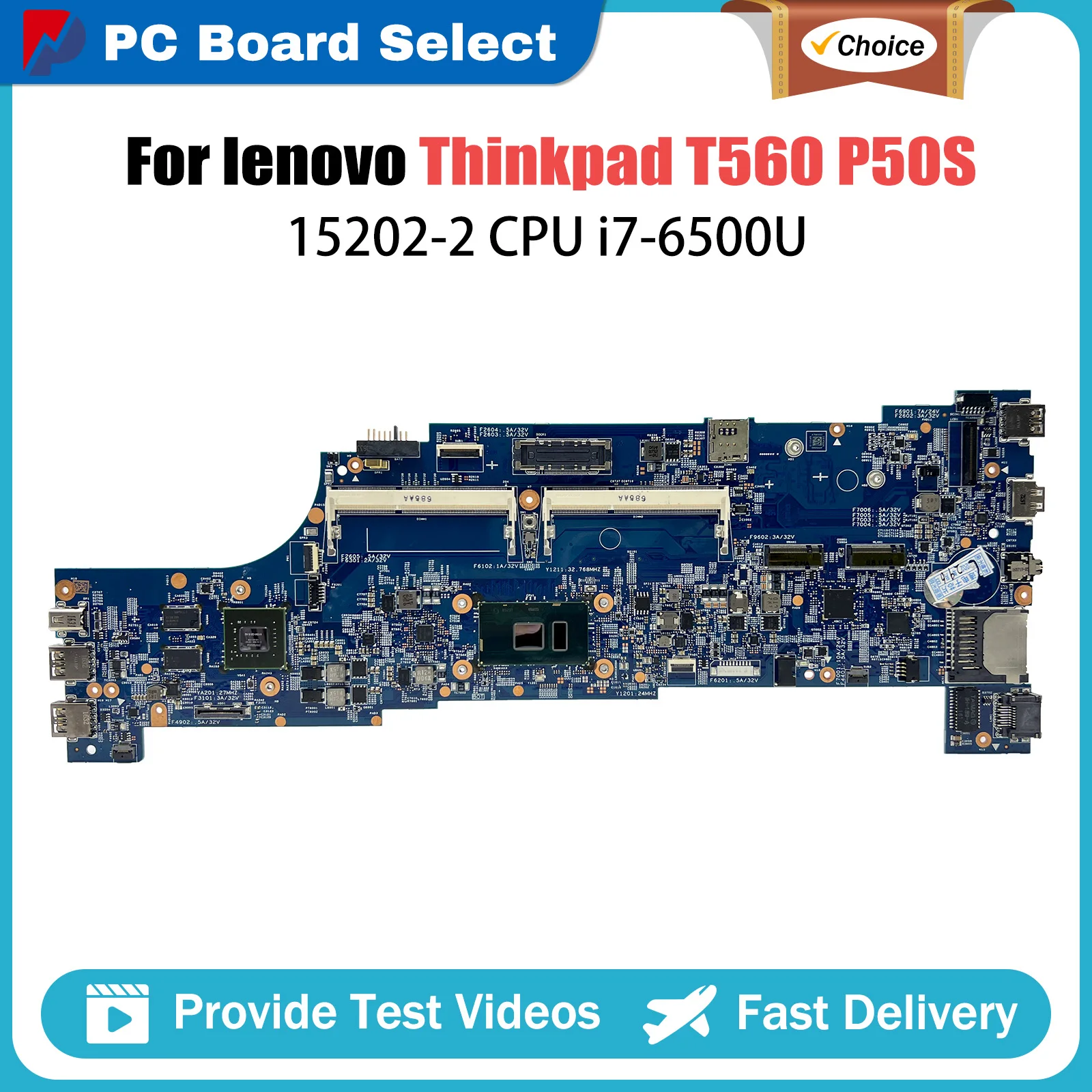 For Lenovo ThinkPad P50S T560 Laptop Motherboard 15202-2 I5-6200U I5-6300U I7-6600U 01AY300 01AY304 01AY312 Mainboard Thinkpad
For Lenovo ThinkPad P50S T560 Laptop Motherboard 15202-2 I5-6200U I5-6300U I7-6600U 01AY300 01AY304 01AY312 Mainboard Thinkpad