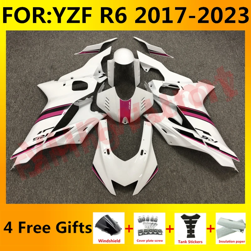 Новый комплект обтекателей для мотоцикла ABS подходит для YZF R6 YFZ-R6 2017 2018 2019 2020 2021 2022 2023 комплекты обтекателей кузова розовый белый
Новый комплект обтекателей для мотоцикла ABS подходит для YZF R6 YFZ-R6 2017 2018 2019 2020 2021 2022 2023 комплекты обтекателей кузова розовый белый