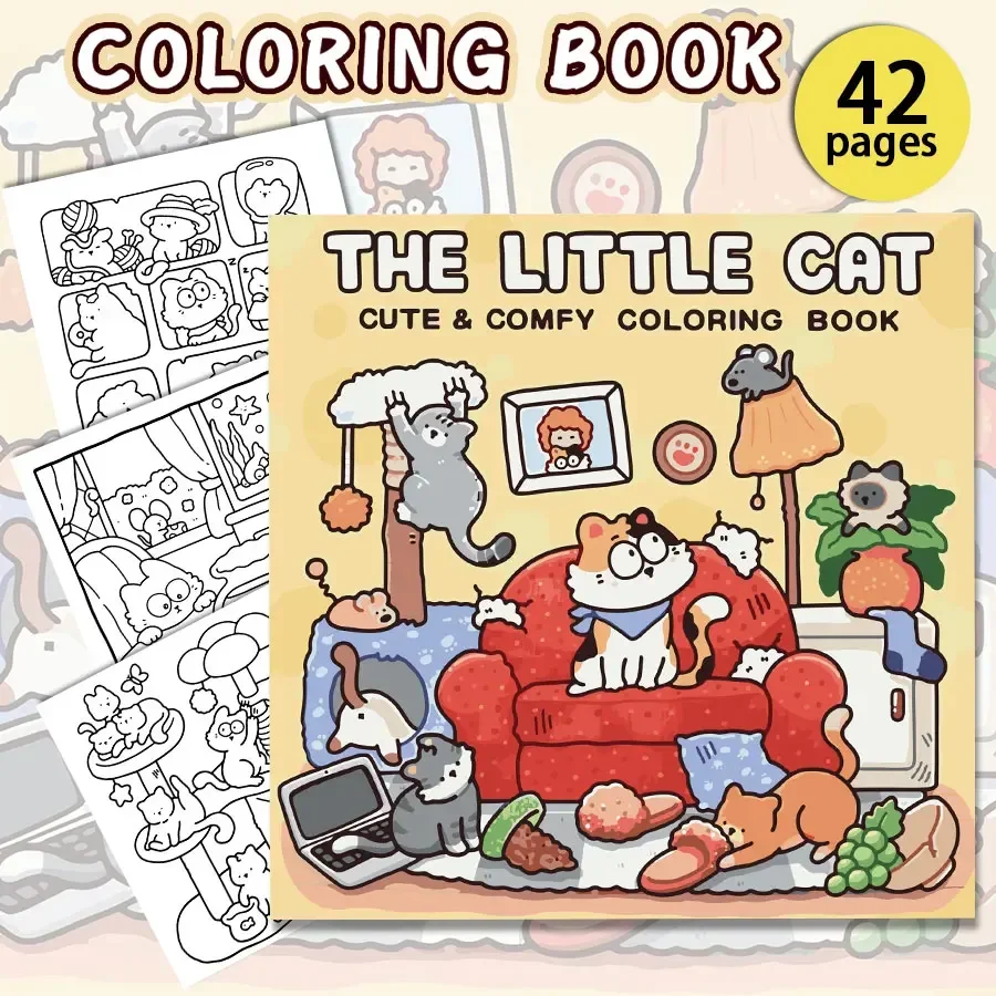 Kitten Coloring Book: Charming cat-themed patterns, comfortable and relaxing, bringing a pleasant coloring experience
Kitten Coloring Book: Charming cat-themed patterns, comfortable and relaxing, bringing a pleasant coloring experience