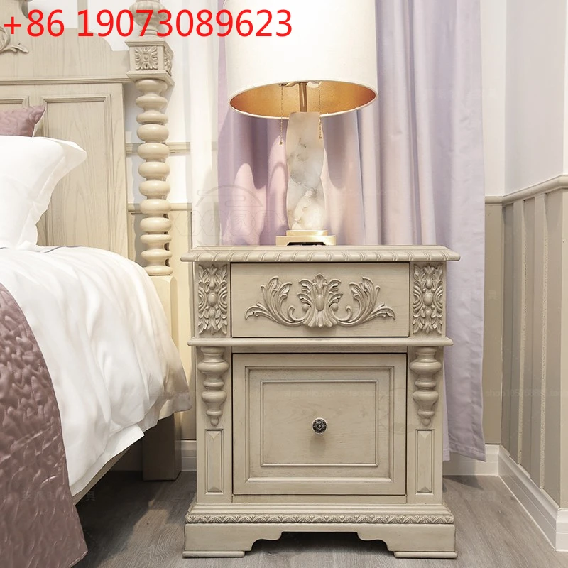 American rural retro simple light luxury old solid wood bedside table small apartment lamp stand bedroom carved locker
American rural retro simple light luxury old solid wood bedside table small apartment lamp stand bedroom carved locker