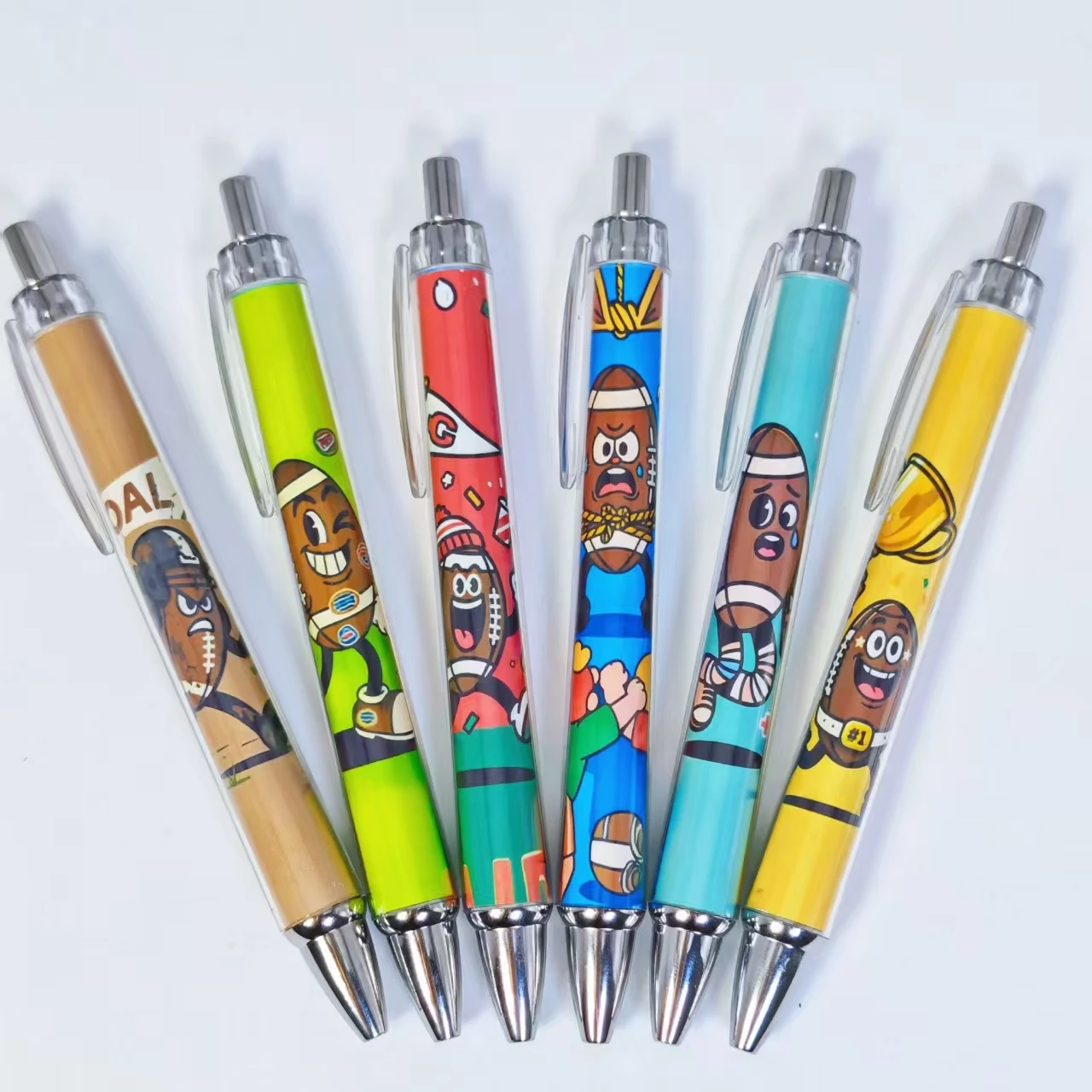 6 шт./12 шт., тема игрока в регби, креативная шариковая ручка для регби, повседневные канцелярские принадлежности для офиса и обучения, подарочная ручка
6 шт./12 шт., тема игрока в регби, креативная шариковая ручка для регби, повседневные канцелярские принадлежности для офиса и обучения, подарочная ручка