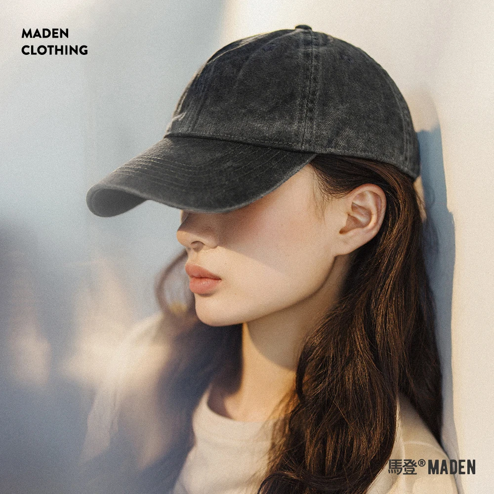 Maden Vintage Do Old Baseball Cap for Women One Size Head Circumference 56-59 CM Adjustable Size Gray Hat Streetwear
Maden Vintage Do Old Baseball Cap for Women One Size Head Circumference 56-59 CM Adjustable Size Gray Hat Streetwear