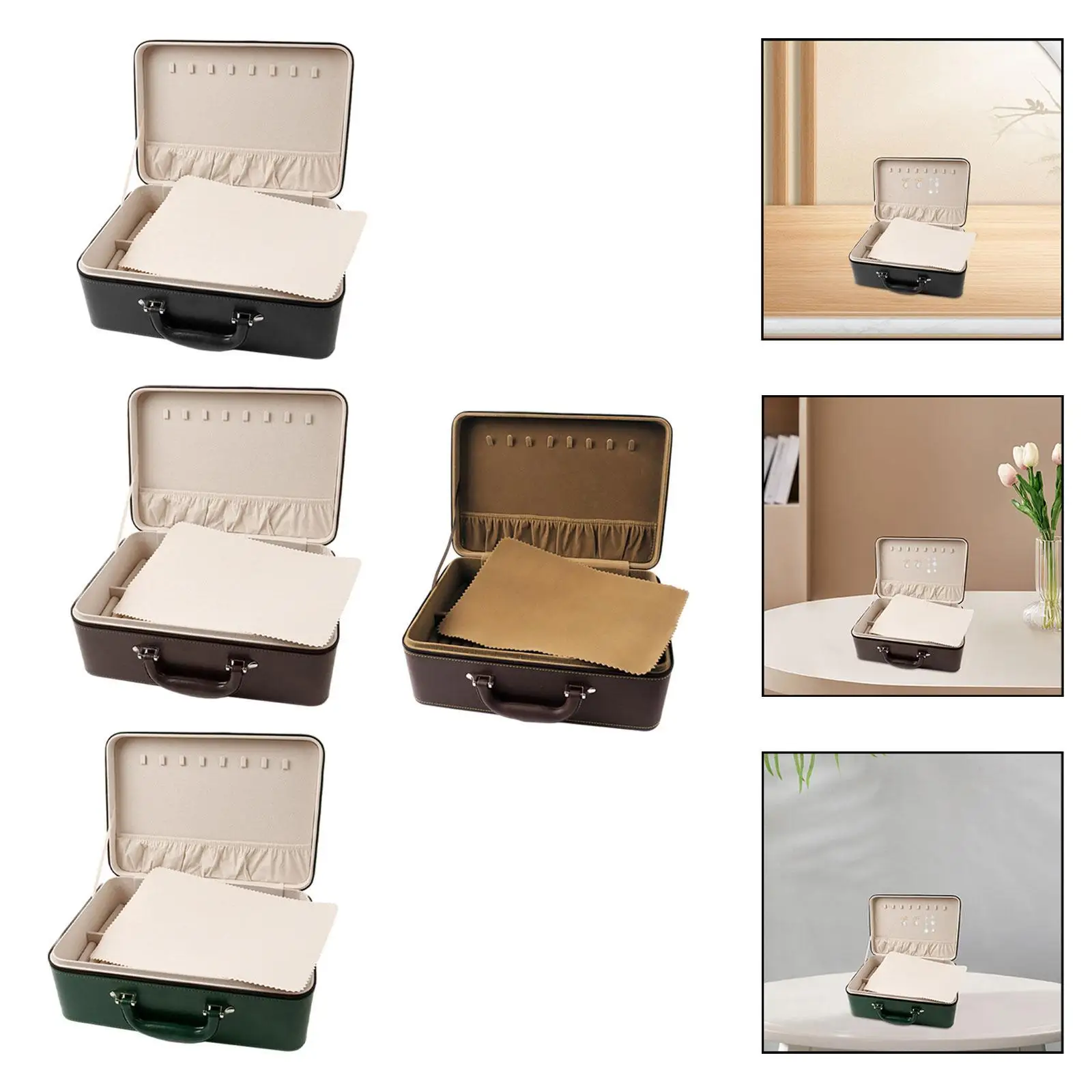 Jewelry Case Suitcase 36 Slots Vintage Style Handbag Portable Earrings Zipper
Jewelry Case Suitcase 36 Slots Vintage Style Handbag Portable Earrings Zipper