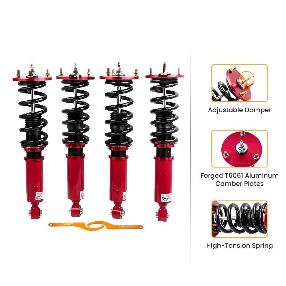 Racing Coilovers 24 Way Damper Shocks Absorbers Kit For Toyota Supra 1986-92 MK3
Racing Coilovers 24 Way Damper Shocks Absorbers Kit For Toyota Supra 1986-92 MK3