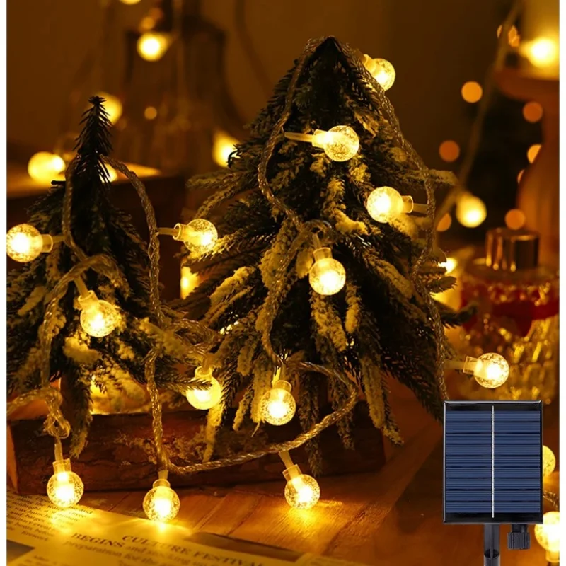 5-32M Outdoor LED Solar Light String 8-mode Crystal Ball Waterproof Courtyard Light Camping Garden Party Festival Decoration
5-32M Outdoor LED Solar Light String 8-mode Crystal Ball Waterproof Courtyard Light Camping Garden Party Festival Decoration