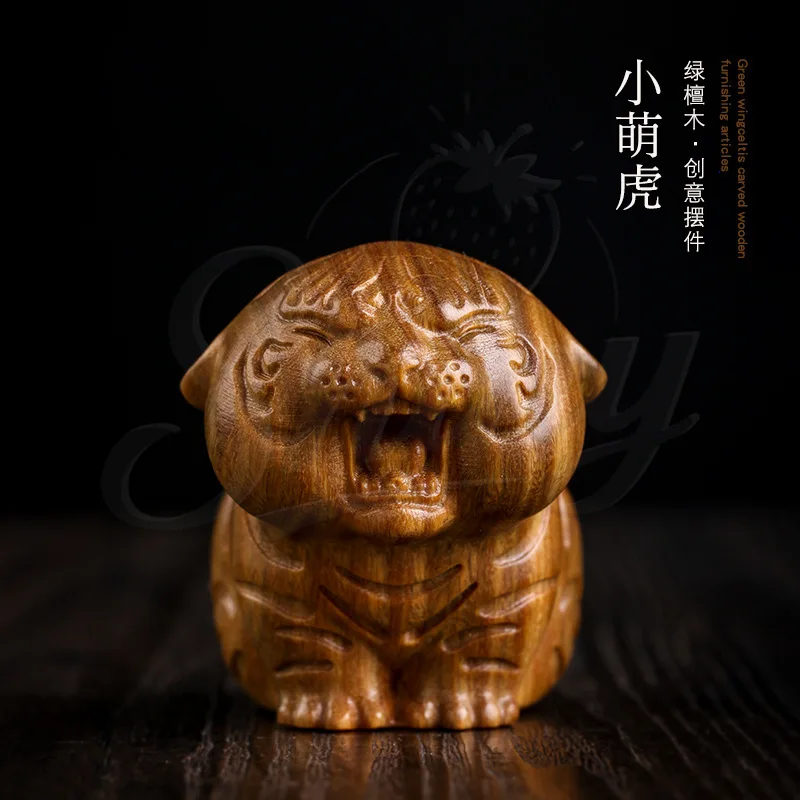 Green Sandalwood Wood Carving Tiger Ornaments Home Living Room Decorations Desktop Zodiac Tiger Ornaments Gifts
Green Sandalwood Wood Carving Tiger Ornaments Home Living Room Decorations Desktop Zodiac Tiger Ornaments Gifts