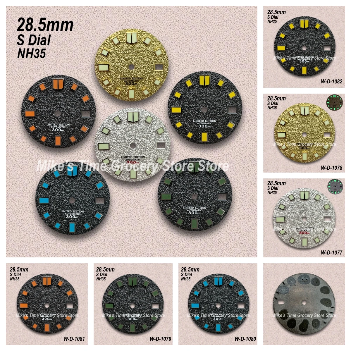 28.5mm High Quality S Logo NH35 Dial SUB/SKX007 DIal Fit NH35/NH36 Movement Green/No Luminous Watch Modification Accessories
28.5mm High Quality S Logo NH35 Dial SUB/SKX007 DIal Fit NH35/NH36 Movement Green/No Luminous Watch Modification Accessories