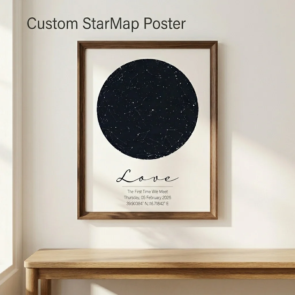 Personalized Star Map Print Custom Night Sky Canvas Painting Romantic Anniversary Gift Custom Date Location Name Unframed Art
Personalized Star Map Print Custom Night Sky Canvas Painting Romantic Anniversary Gift Custom Date Location Name Unframed Art