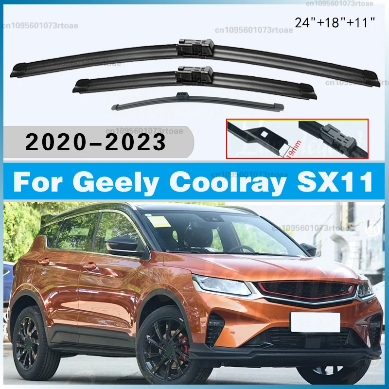 Windshield Back Window Washer 24"18"11" Front Rear Wiper Blades Set For Geely Coolray SX11 2020 2021 2022 2023 Windscreen
Windshield Back Window Washer 24"18"11" Front Rear Wiper Blades Set For Geely Coolray SX11 2020 2021 2022 2023 Windscreen