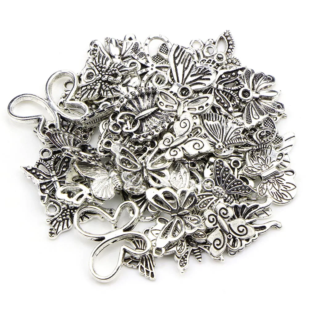 60pcs Butterfly Charms Pendants Jewelry Making Accessories Exquisite Design Supplies DIY Necklace Bracelet Decor
60pcs Butterfly Charms Pendants Jewelry Making Accessories Exquisite Design Supplies DIY Necklace Bracelet Decor