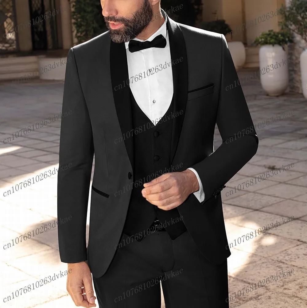 Темно-серый и черный мужской костюм для свадебной вечеринки, формальный жених, жених, выпускного вечера, деловые мужские смокинги, комплект из 3 предметов, куртка, жилет, брюки
Темно-серый и черный мужской костюм для свадебной вечеринки, формальный жених, жених, выпускного вечера, деловые мужские смокинги, комплект из 3 предметов, куртка, жилет, брюки