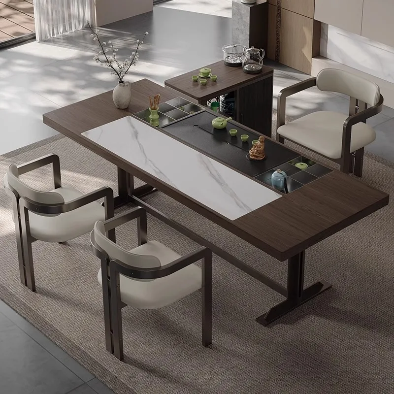 Foshan minimalist home living room tea table tea table, new Chinese wabi-sabi wind advanced sense solid wood
Foshan minimalist home living room tea table tea table, new Chinese wabi-sabi wind advanced sense solid wood