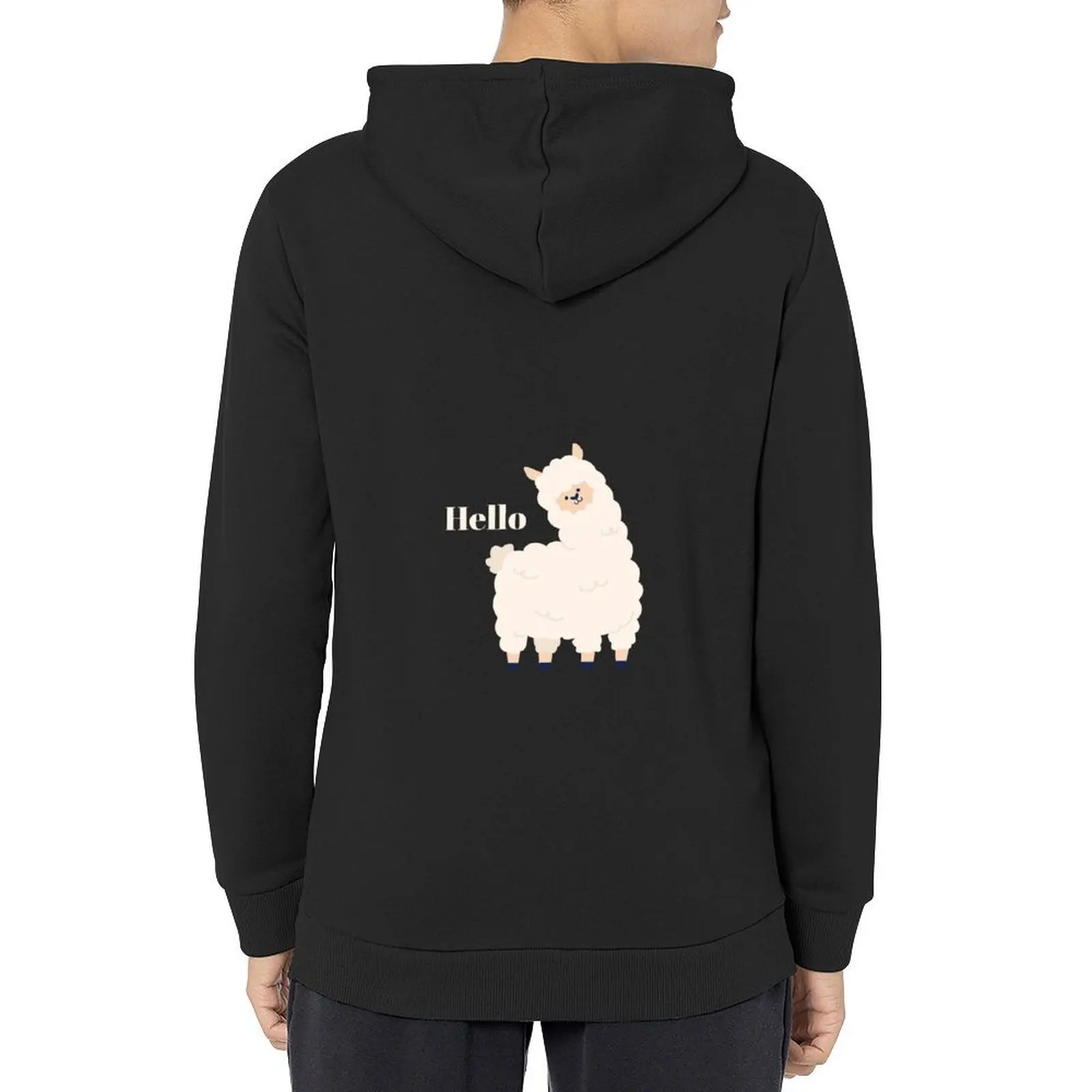 Hello Llama Illustration Pastel Blue Background Hoodie men clothes men clothing korean autumn clothes men hoodie 
Hello Llama Illustration Pastel Blue Background Hoodie men clothes men clothing korean autumn clothes men hoodie