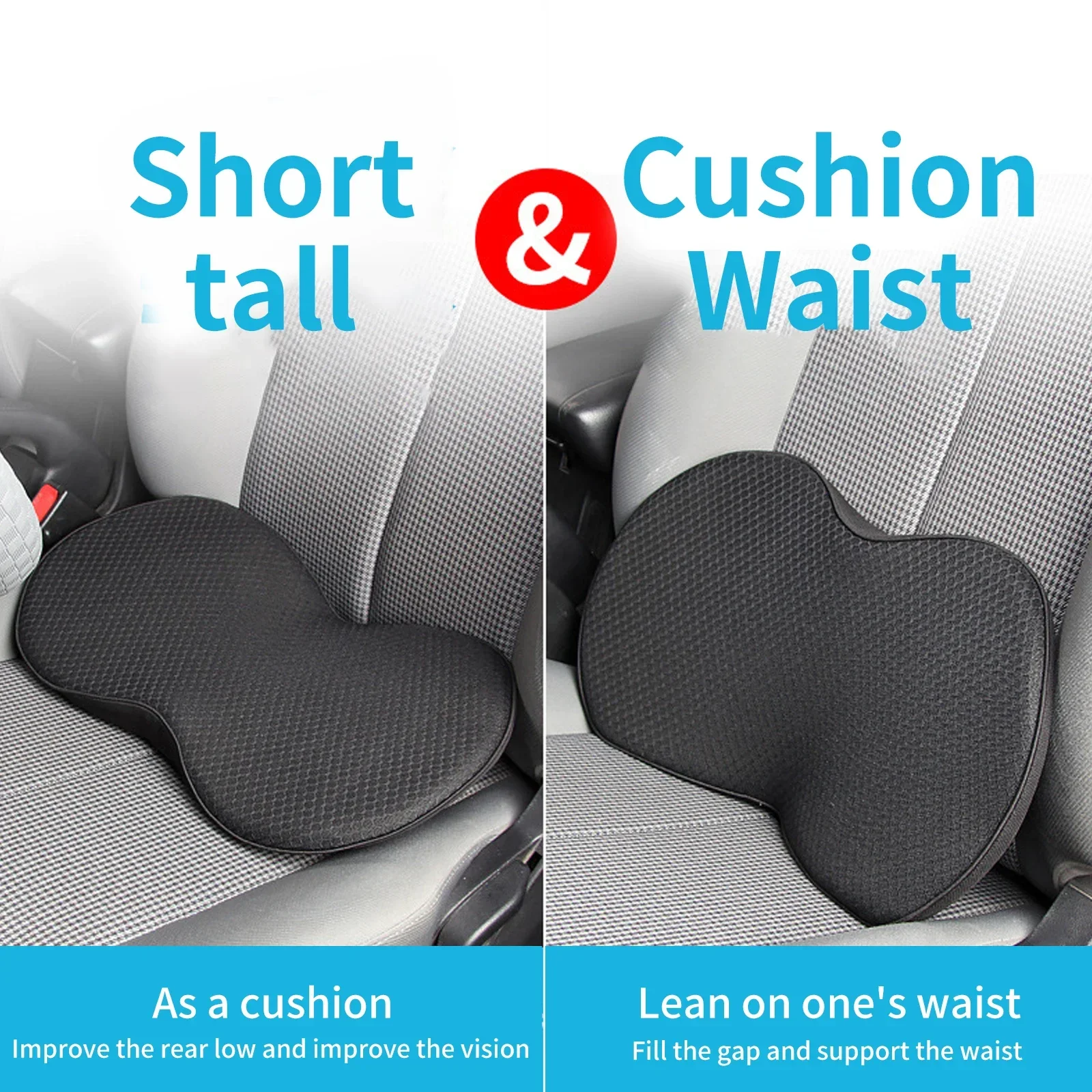 2 in 1 Car Seat Cushion Driver Seat Memory Foam Cushion Cushion Pillow Cushions Protection Waist Breathable Increase Hip
2 in 1 Car Seat Cushion Driver Seat Memory Foam Cushion Cushion Pillow Cushions Protection Waist Breathable Increase Hip